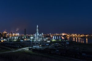 Petroleum oil refinery